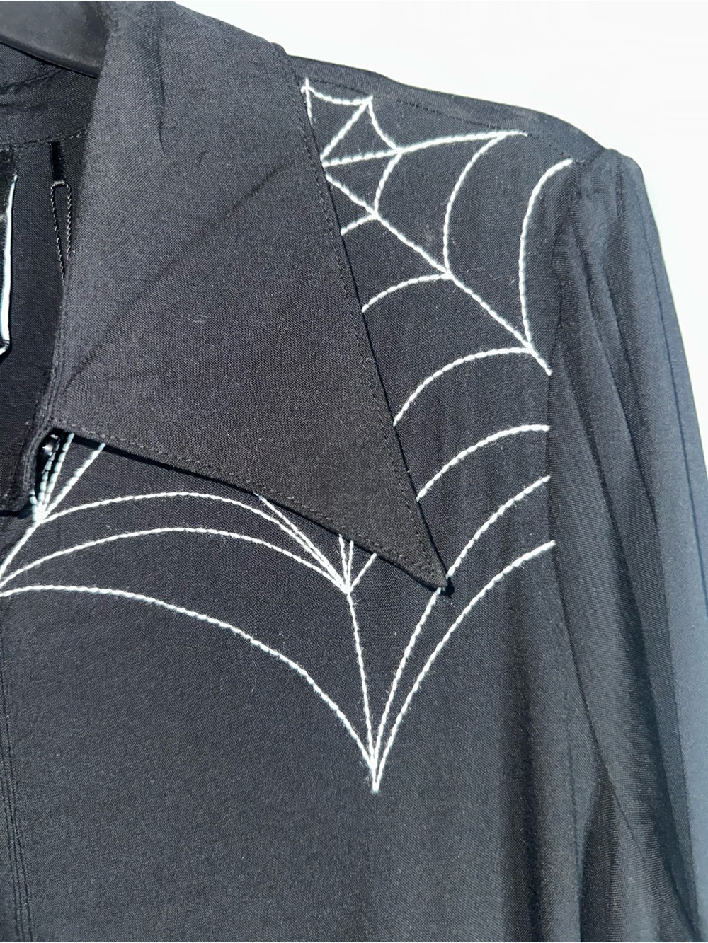 Killstar Spider Swinger Dress XL Black Spiderweb Embroidered Goth NWT - Picture 15 of 16